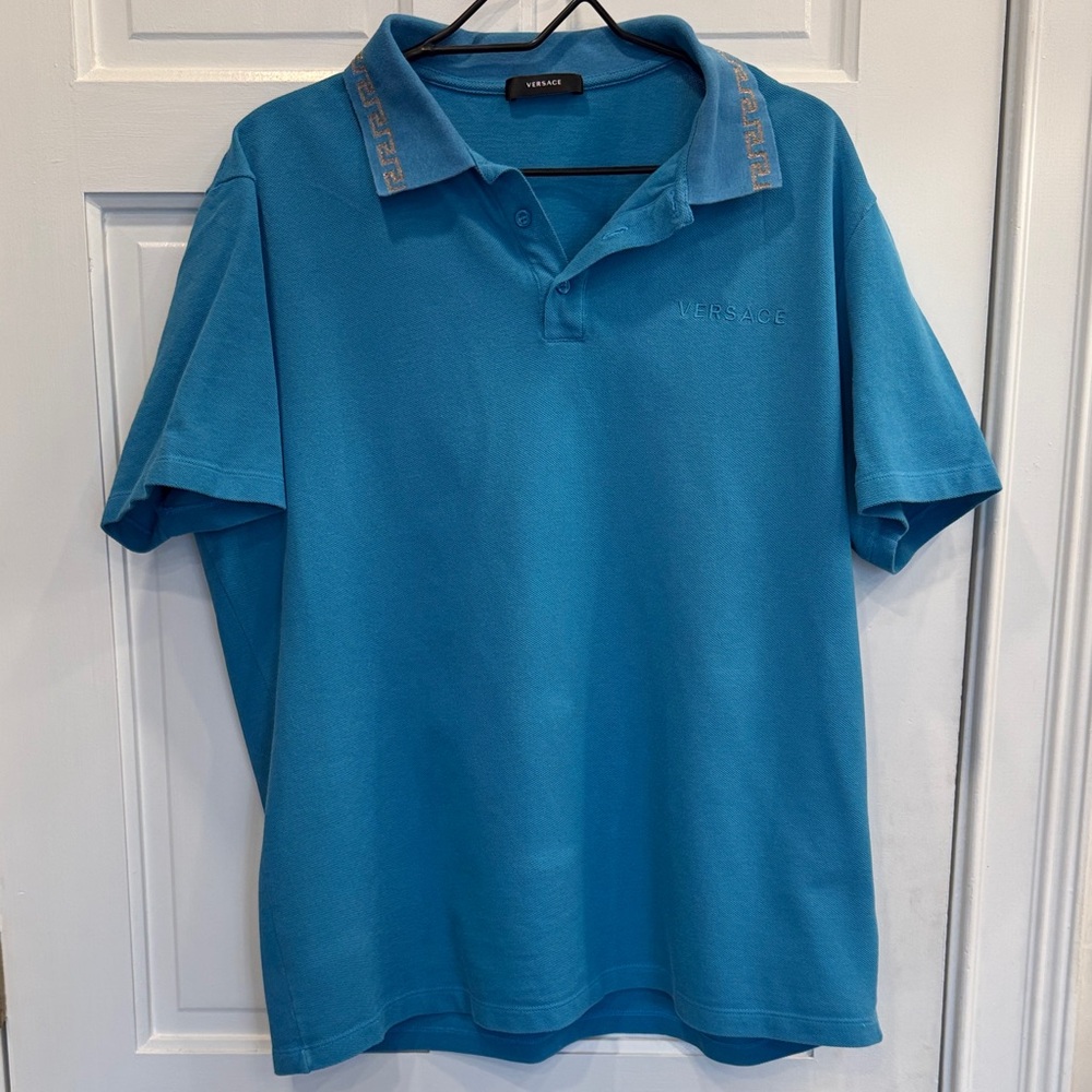 Versace Greca Detail Polo Shirt for Men